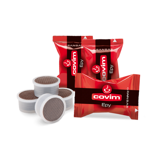 Cápsulas de Café GRANBAR Epy COVIM compatibles Lavazza Espresso Point. Caja de 100 cápsulas.