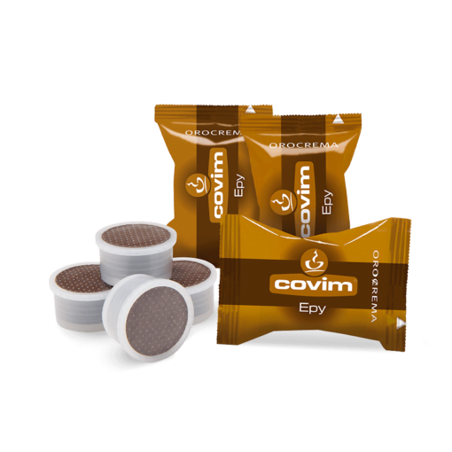 Cápsulas de Café OROCREMA Epy COVIM compatibles Lavazza Espresso Point. Caja de 100 cápsulas.