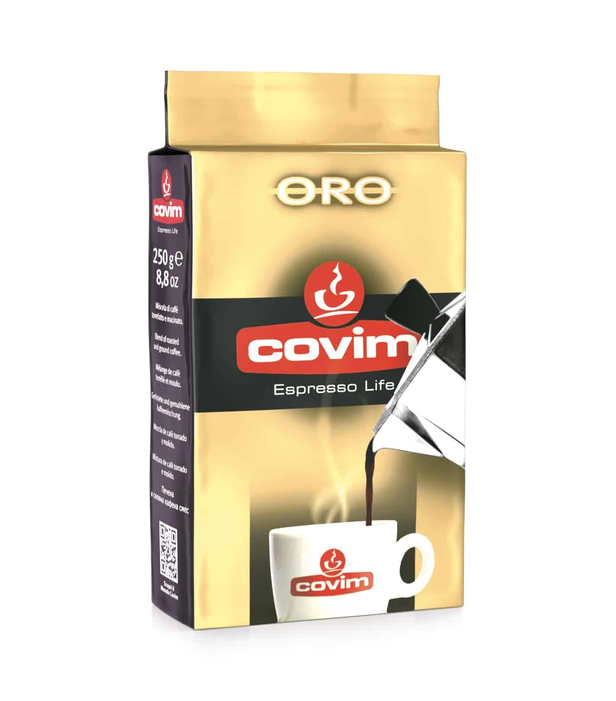 COVIM ORO - CAFE MOLIDO MOKA - 250 gramos