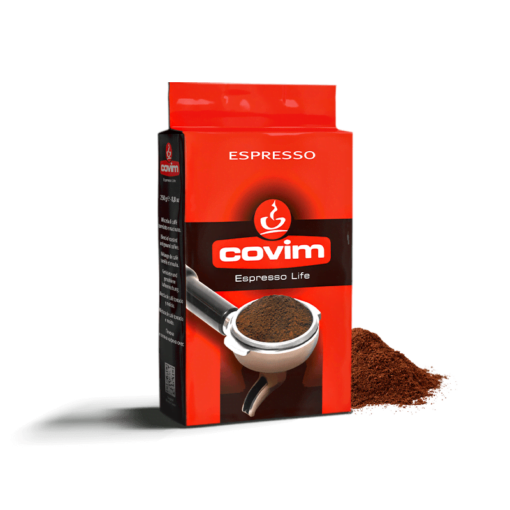 Café molido ESPRESSO 250 g COVIM. El café perfecto para tu cafetera espresso.