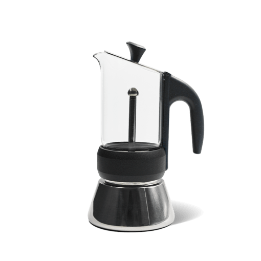 Cafetera Italiana MURHANO 4 Tazas Negra - TOP MOKA