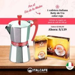 Cafetera italiana BETTY 9tz -DIa de la Madre