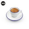Taza de Café VERONA Espresso borde Azul - ANCAP