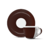 Taza de Café espresso c/ plato MILLECOLORI marrón Modelo VERONA - ANCAP