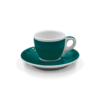 Taza de Café espresso c/ plato MILLECOLORI verde Modelo VERONA - ANCAP