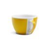 VERONA Millecolori amarilla ANCAP - Tazas de porcelana c/plato perfecta para Café Americano, Capuchino, Té.