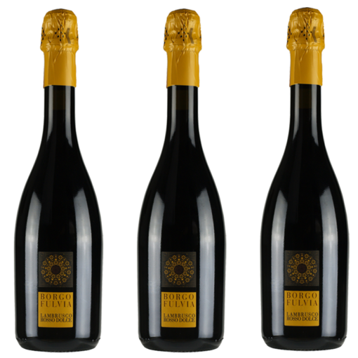 Pack 3 Lambrusco Rosso Dolce Emilia IGT BORGOFULVIA