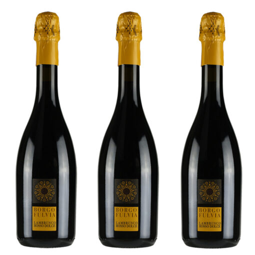 Pack 3 Lambrusco Rosso Dolce Emilia IGT BORGOFULVIA